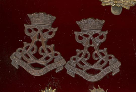 13th (County of London) Bn. The London Regiment (Kensington) Officer's OSD collar badges