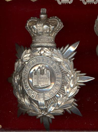 Tower Hamlets Rifles Victorian Officer s helmet plate circa 1881-1901.