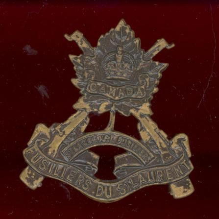 Canadian Les Fusiliers Du St Laurent WW2 cap badge