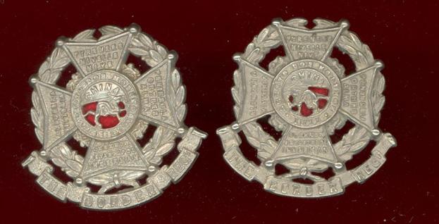 The Border Regt Victorian OR's collar badges 