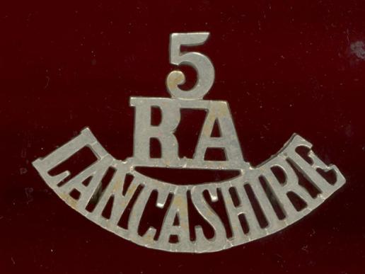 5 / RA / LANCASHIRE shoulder title