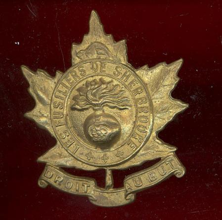 Canadian Les Fusiliers De Sherbrooke WW2 cap badge