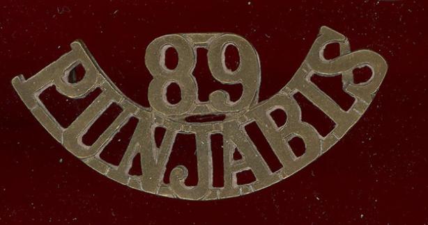 Indian Army 89th Punjabis Regt. WW1 shoulder title