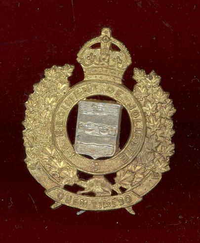 Canadian Le Regiment De Joliette WW2 cap badge