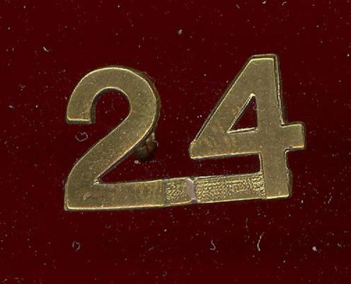 Canadian 24th Infantry Bn. WW1 CEF shoulder title