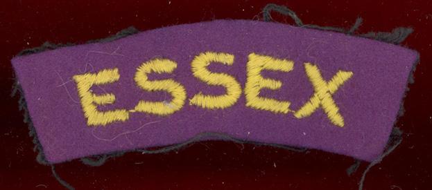 ESSEX Regiment cloth shoulder title