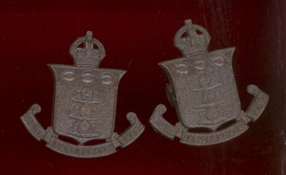 Indian Army Ordnance Corps Officer's OSD collar badges 