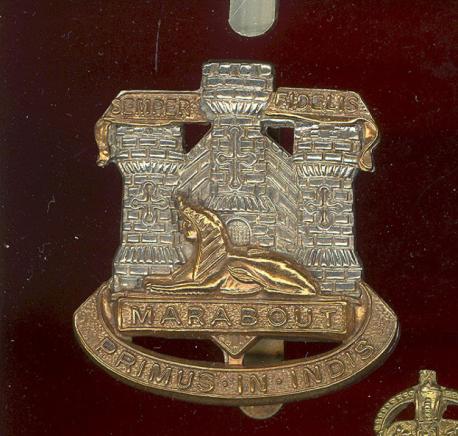 The Devonshire & Dorset Regiment metal OR's cap badge