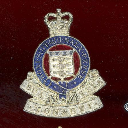 Royal New Zealand Ordnance Corps staybright cap badge