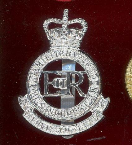 Royal Military Academy Sandhurst staybright cap badge