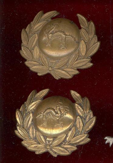 3rd & 4th Militia Bns The Border Regt. Victorian OR's collar badges