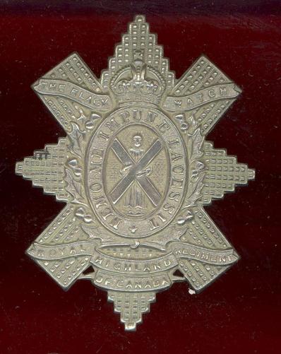 Canadian Black Watch Royal Highland Regt. of Canada glengarry badge