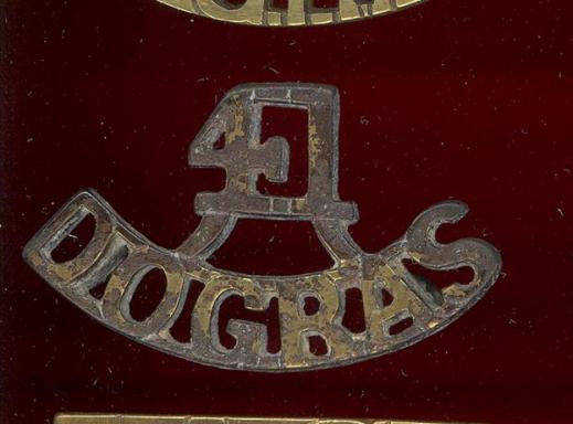 Indian Army WW1 41st Dogras Regt. shoulder title