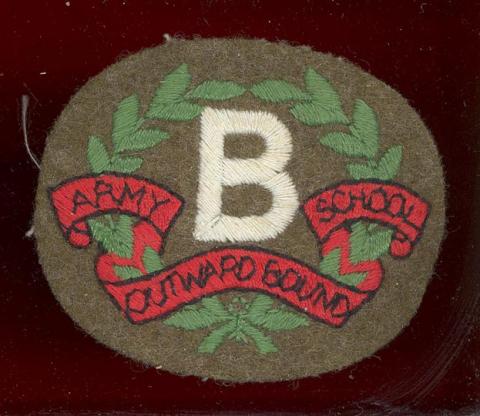 British Army Outward Bound School cloth arm badge
