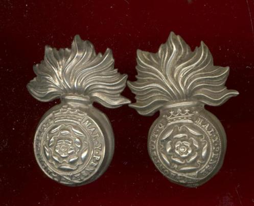 Vol Bn. Royal Fusiliers City of London Regt. Victorian OR's collar badges