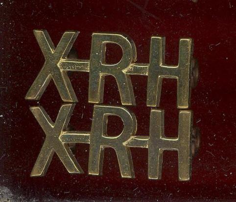 X-R-H 10th Royal Hussars  shoulder titles