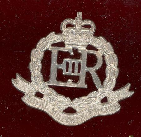 Royal Military Police Officers dress cap badge 