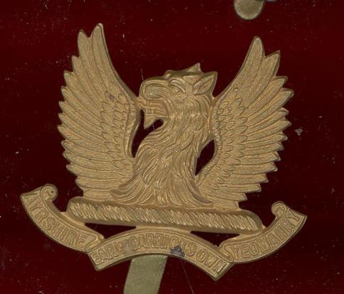 Scottish Ayrshire (Earl of Carrick's Own) Yeomanry OR's cap badge