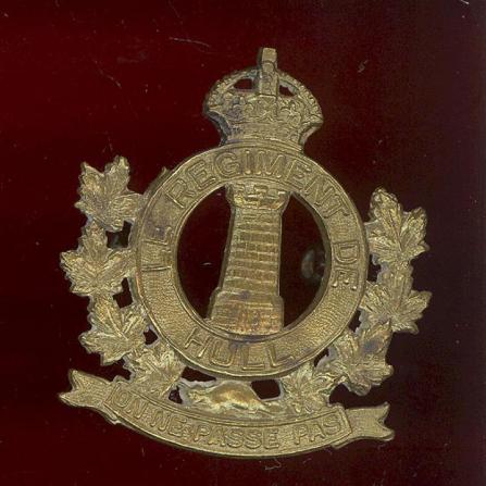 Canadian Le Regiment De Hull WW2 cap badge