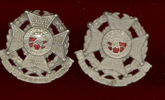 The Border Regt OR's collar badges 