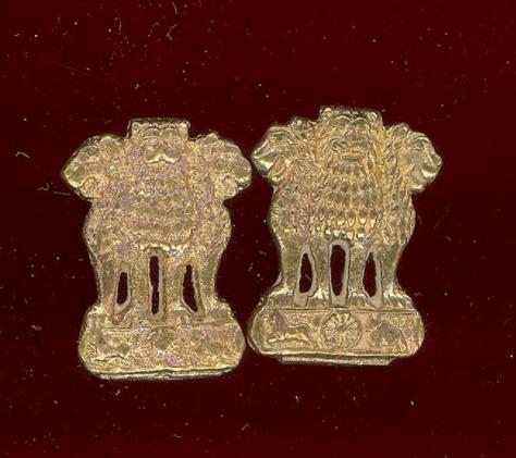 Indian Army Artillery OR's collar badges