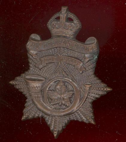 Canadian The Halifax Rifles Officer's OSD cap badge