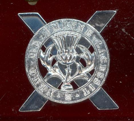 Scottish Lowland Brigade staybright glengarry badge