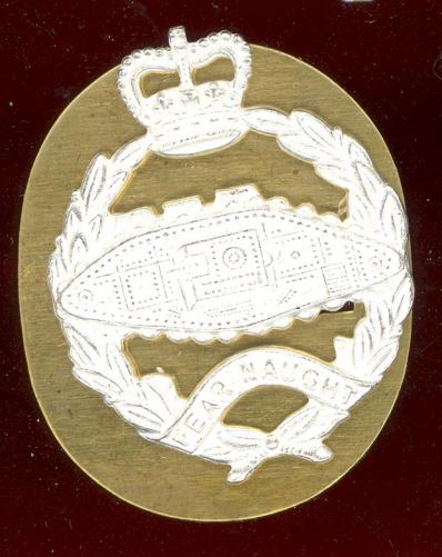 Royal Tank Regiment EIIR Officer's beret badge