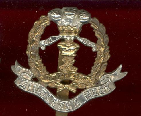 7th, 8th & 9th Bns. Middlesex Regiment post 1908 OR's cap badge