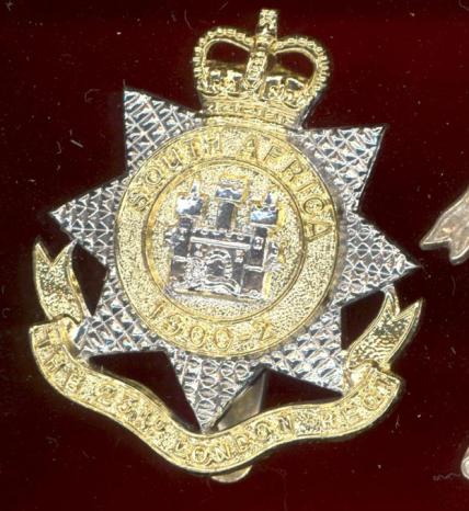 23rd County of London Regt staybright cap badge 