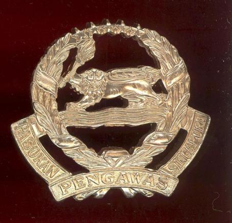 Singapore Civil Guard staybright cap badge