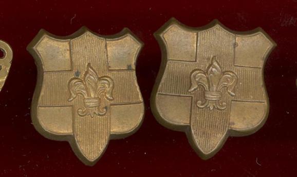 The Loyal North Lancashire Regiment OR's collar badges