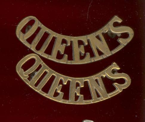 Queen's Royal West Surrey Regt. shoulder titles