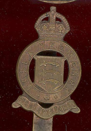 The Essex Yeomanry beret badge 