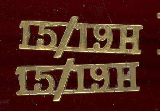 15th/19th King's Royal Hussars Officer's shoulder titles