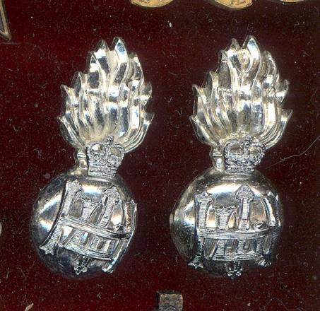 Scottish Royal Highland Fusiliers OR's staybright collar badges