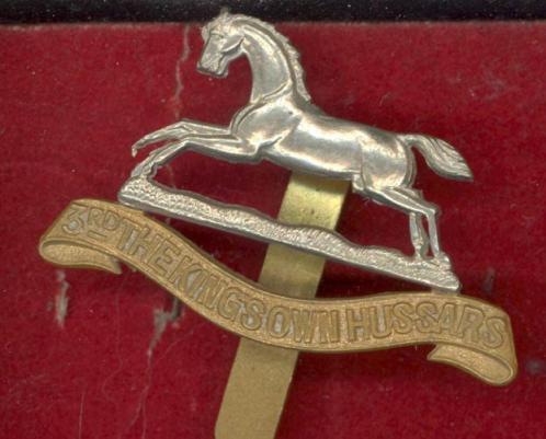 3rd The King's Own Hussars OR's cap badge 