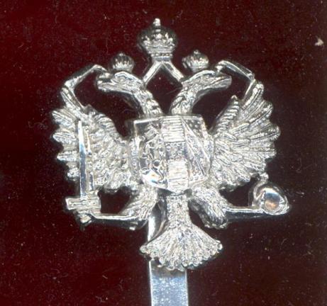 Queen's Dragoon Guards staybright cap badge