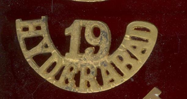 Indian Army 19 Hyderabad Regiment shoulder title