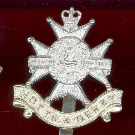 Sherwood Foresters (Notts & Derby) staybright cap badge