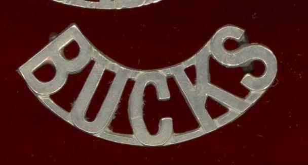 BUCKS Royal Buckinghamshire Hussars shoulder title