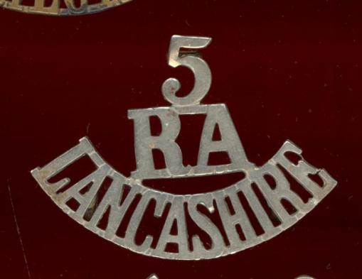 5 / RA / LANCASHIRE shoulder title