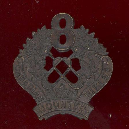 Canadian 8th Canadian Mounted Rifles (Ottawa) WW1 CEF Cap Badge