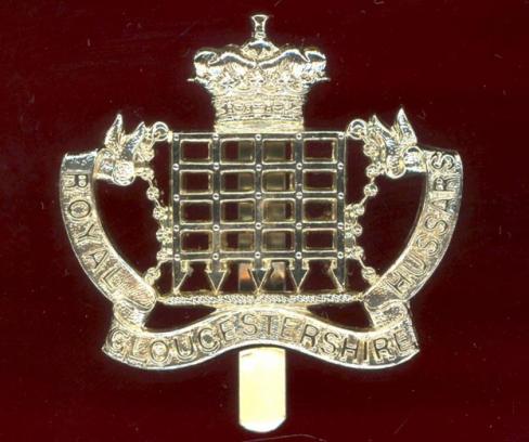 Royal Gloucestershire Hussars Yeomanry staybright cap badge