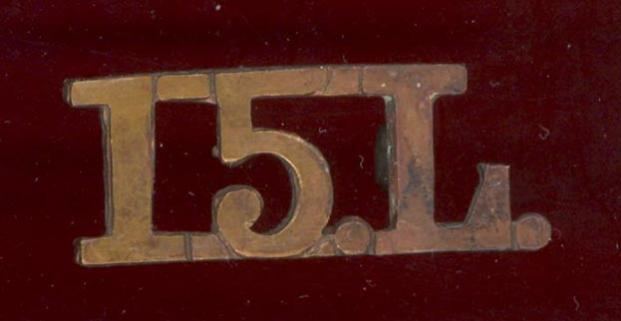 Indian Army 15.L. 15th Lancers WW1 shoulder title