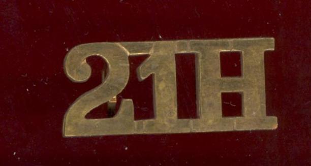 India Army 21H 21st P.A.V.O.C. (Daly Horse) WW1 shoulder title