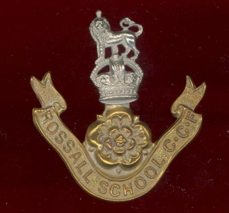 Rossall School C.C.F. cap badge