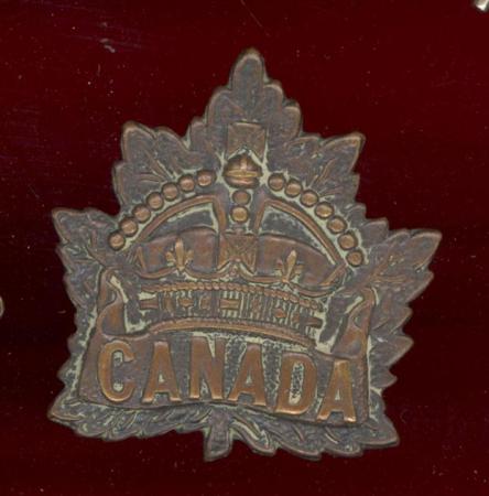 Canadian General Service WW1 CEF cap badge