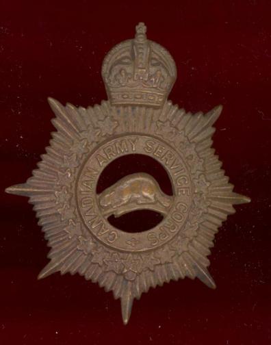 Canadian Army Service Corps WW1 CEF cap badge