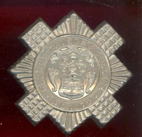 Scottish George Watson's College Edinburgh OTC glengarry badge